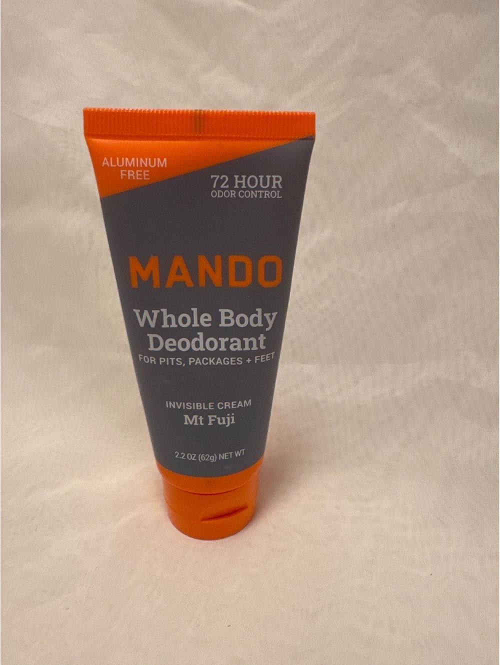 MANDO Whole Body Deodorant Invisible Cream Mt Fuji 2.2 oz Aluminum Free